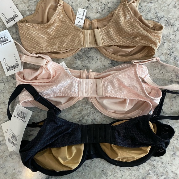 Never Been Worn! Nude Chantelle Under Wire Bras- 3 Piece Bundle- Size 34D - Picture 2 of 9